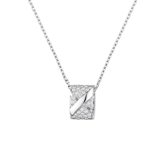 [Triumph Jewelry]LIENS EVIDENCE DIAMOND PAVED NECKLACE