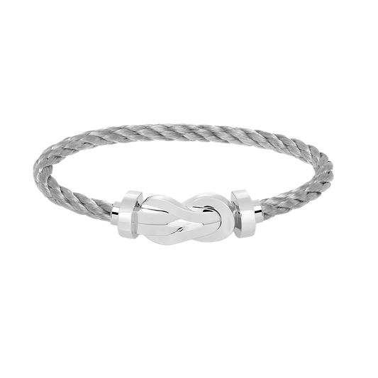 [Triumph Jewelry]CHANCE LARGE 8 FIGURE BUCKLE NO DIAMOND BRACELET SILVER
