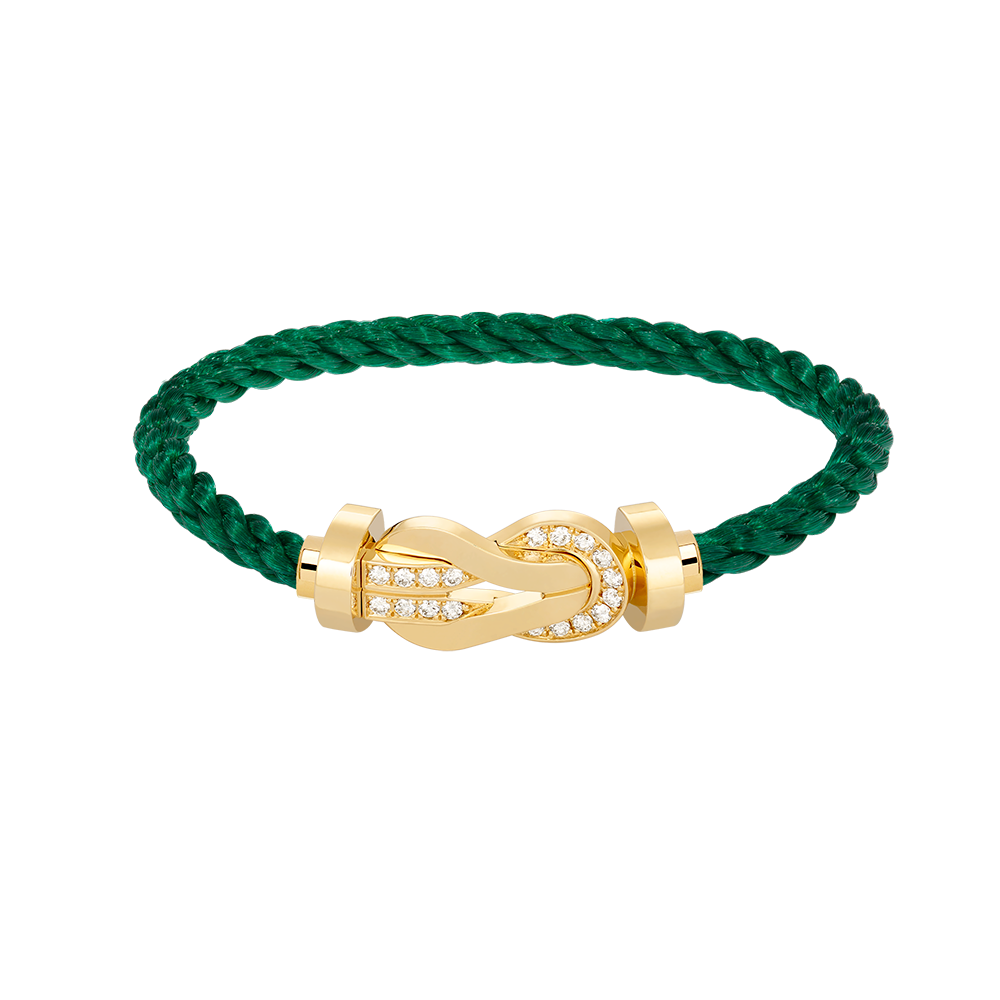 [Triumph Jewelry]CHANCE LARGE 8 FIGURE BUCKLE HALF DIAMOND BRACELET GOLD