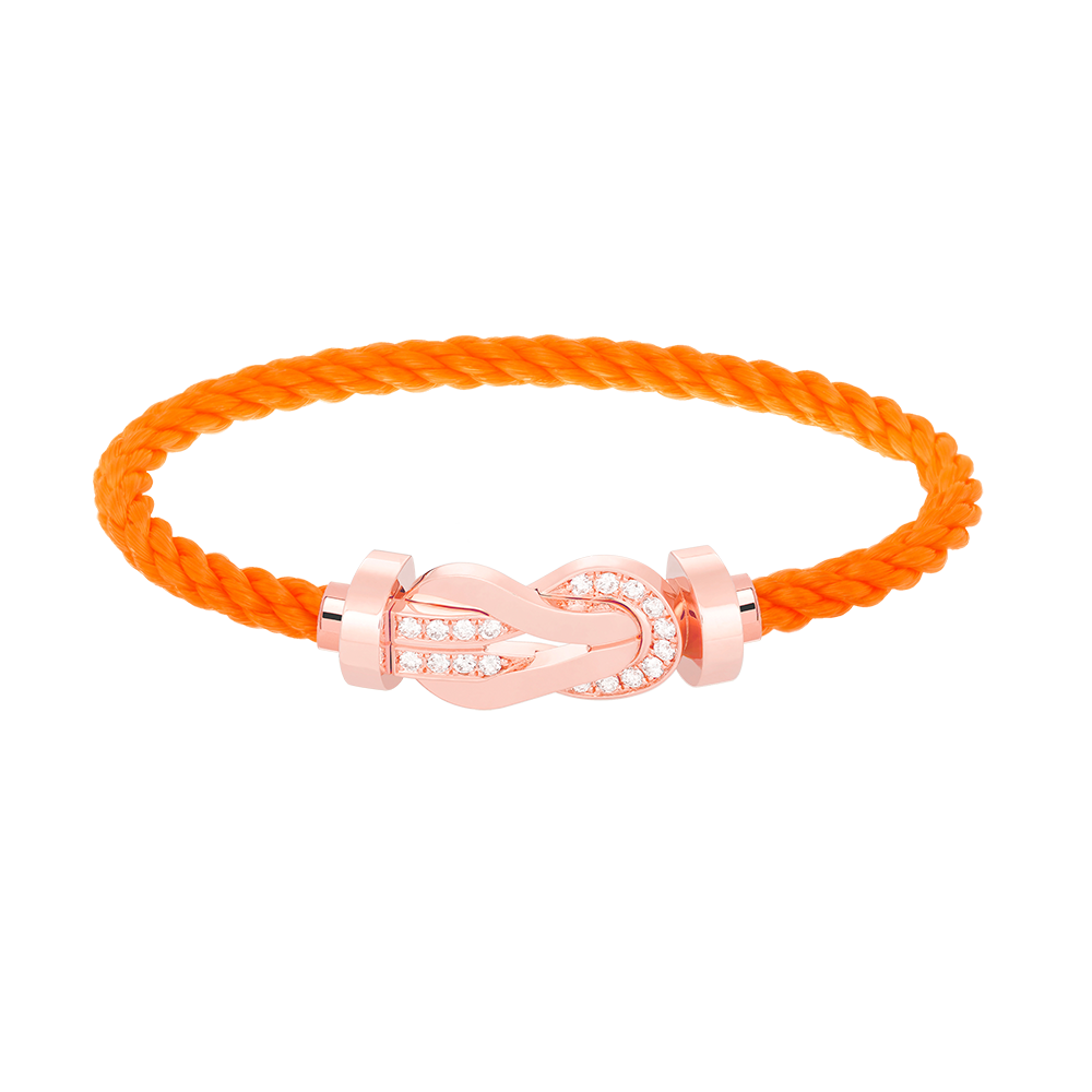 [Triumph Jewelry]CHANCE LARGE 8 FIGURE BUCKLE HALF DIAMOND BRACELET ROSE GOLD