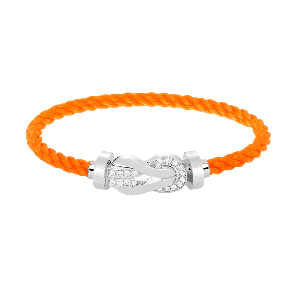 [Triumph Jewelry]CHANCE LARGE 8 FIGURE BUCKLE HALF DIAMOND BRACELET SILVER