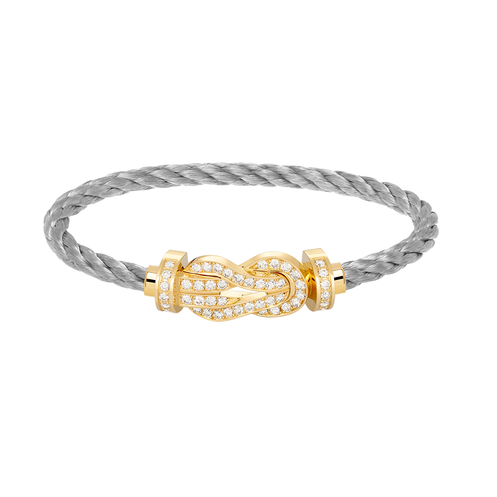 [Triumph Jewelry]CHANCE LARGE 8 FIGURE BUCKLE FULLDIAMOND BRACELET GOLD