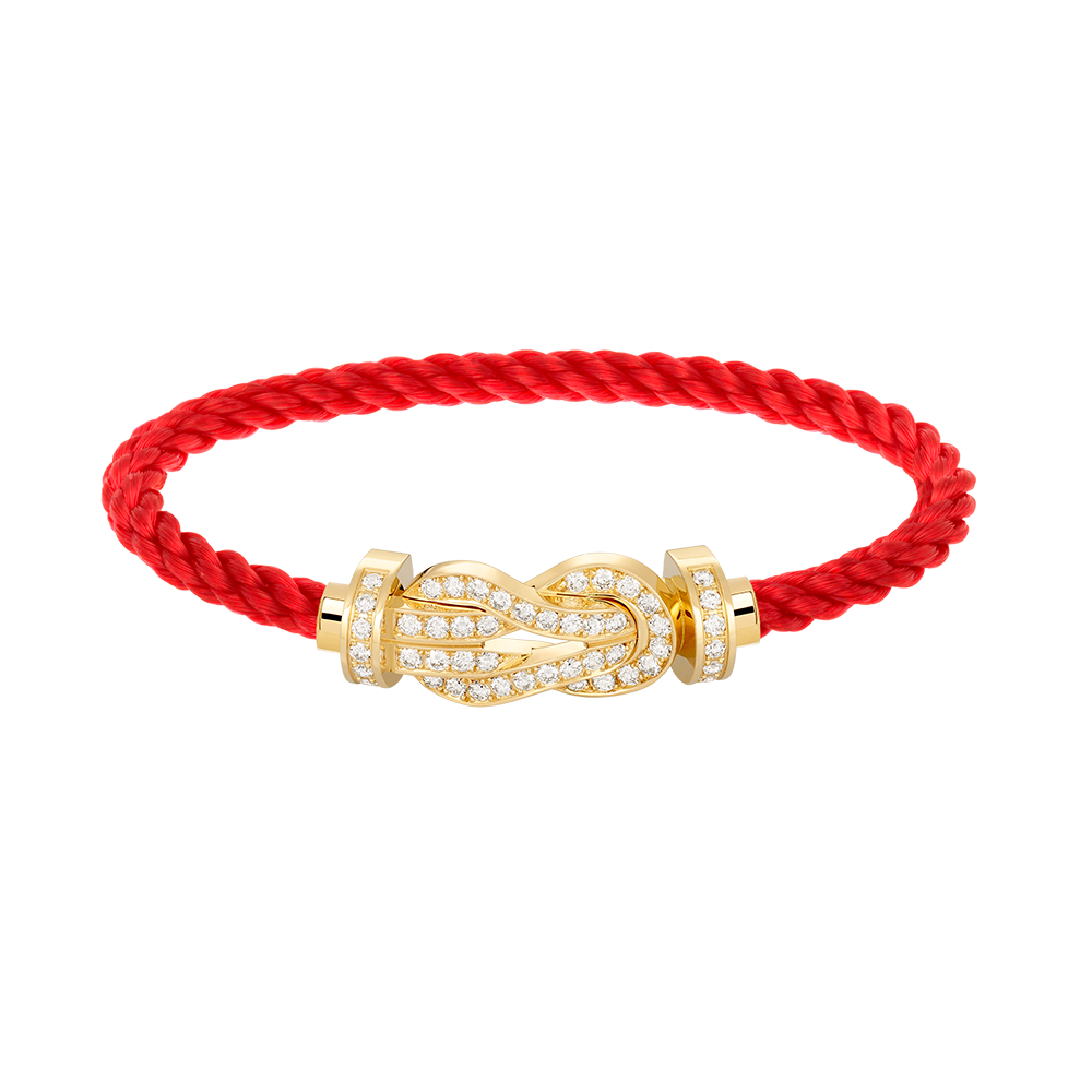 [Triumph Jewelry]CHANCE LARGE 8 FIGURE BUCKLE FULLDIAMOND BRACELET GOLD