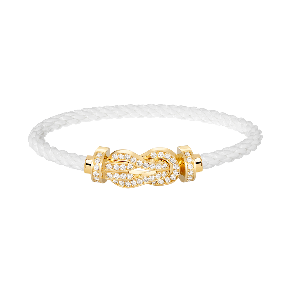 [Triumph Jewelry]CHANCE LARGE 8 FIGURE BUCKLE FULLDIAMOND BRACELET GOLD