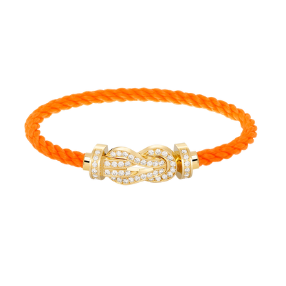 [Triumph Jewelry]CHANCE LARGE 8 FIGURE BUCKLE FULLDIAMOND BRACELET GOLD