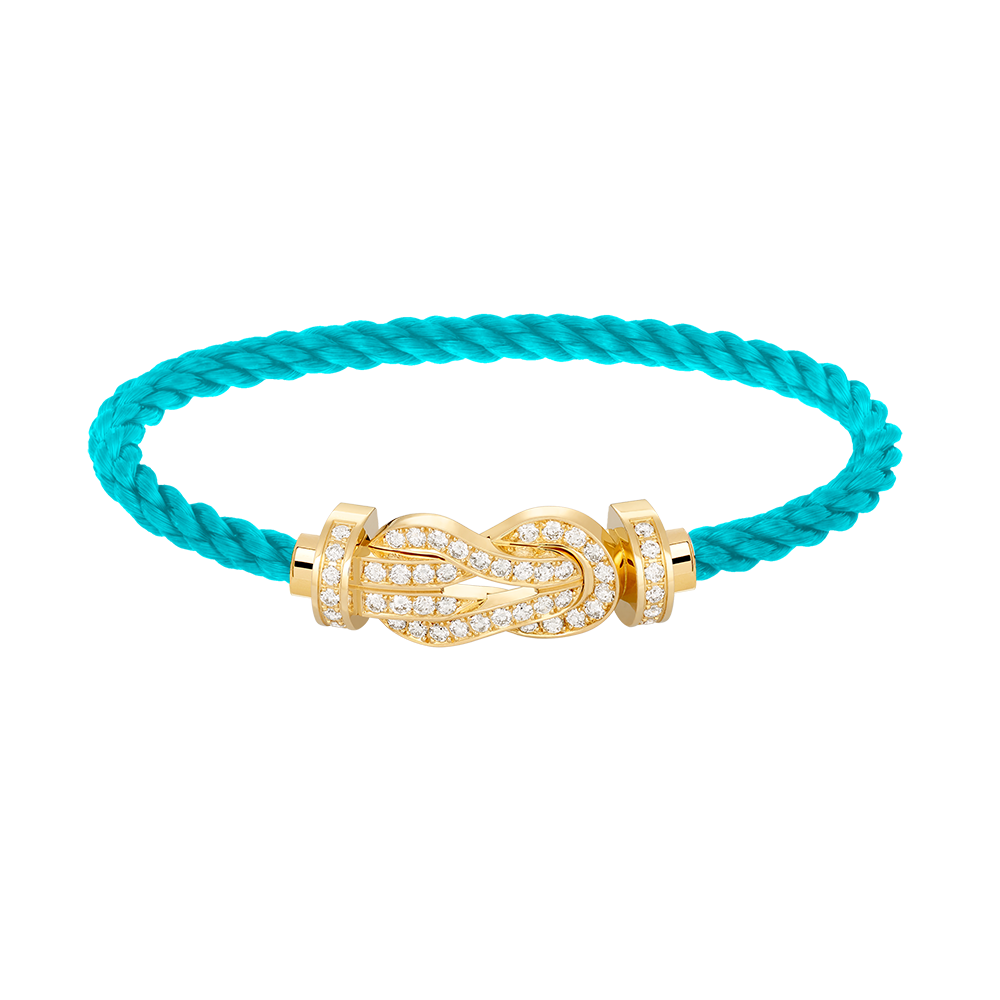 [Triumph Jewelry]CHANCE LARGE 8 FIGURE BUCKLE FULLDIAMOND BRACELET GOLD