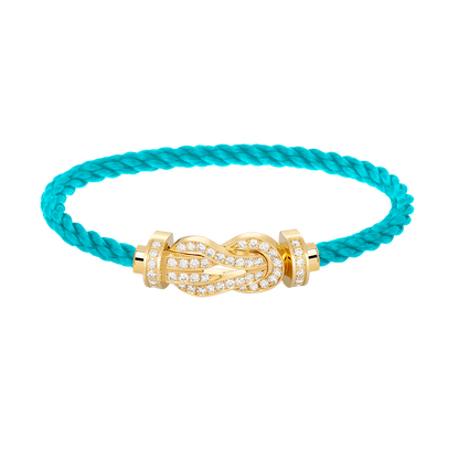 [Triumph Jewelry]CHANCE LARGE 8 FIGURE BUCKLE FULLDIAMOND BRACELET GOLD