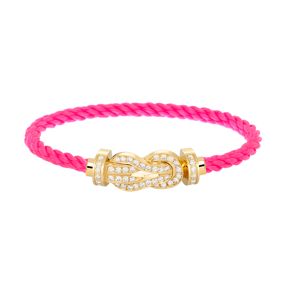 [Triumph Jewelry]CHANCE LARGE 8 FIGURE BUCKLE FULLDIAMOND BRACELET GOLD