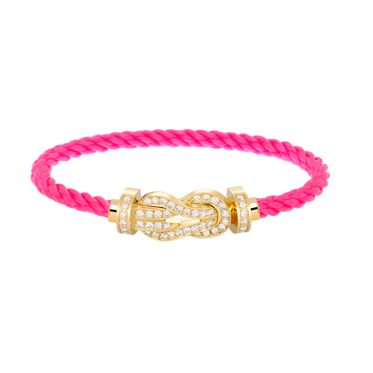 [Triumph Jewelry]CHANCE LARGE 8 FIGURE BUCKLE FULLDIAMOND BRACELET GOLD