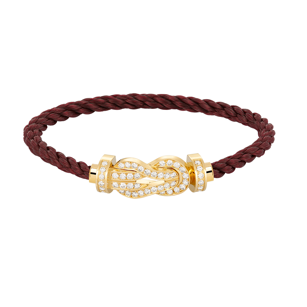 [Triumph Jewelry]CHANCE LARGE 8 FIGURE BUCKLE FULLDIAMOND BRACELET GOLD