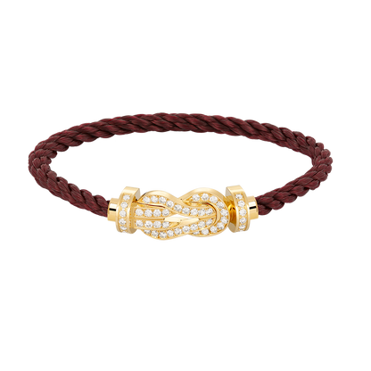 [Triumph Jewelry]CHANCE LARGE 8 FIGURE BUCKLE FULLDIAMOND BRACELET GOLD