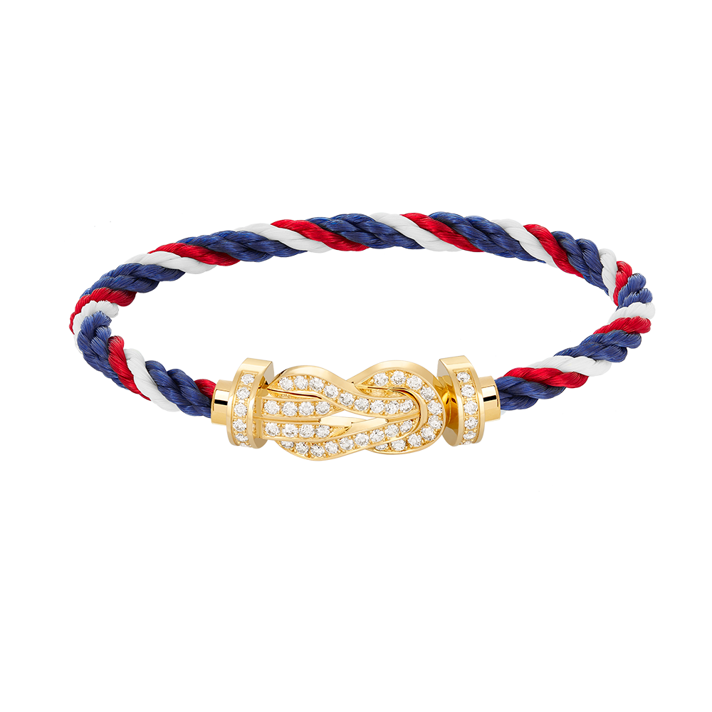 [Triumph Jewelry]CHANCE LARGE 8 FIGURE BUCKLE FULLDIAMOND BRACELET GOLD