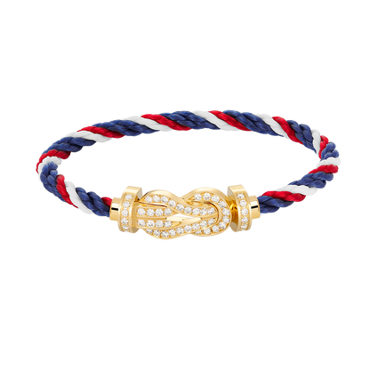 [Triumph Jewelry]CHANCE LARGE 8 FIGURE BUCKLE FULLDIAMOND BRACELET GOLD
