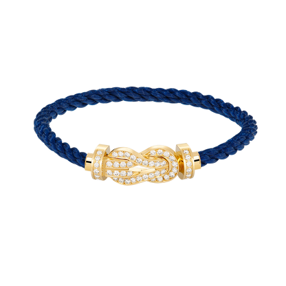 [Triumph Jewelry]CHANCE LARGE 8 FIGURE BUCKLE FULLDIAMOND BRACELET GOLD