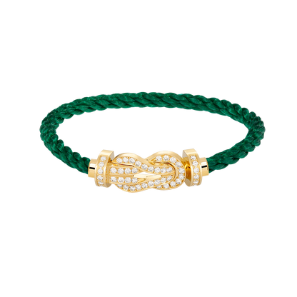 [Triumph Jewelry]CHANCE LARGE 8 FIGURE BUCKLE FULLDIAMOND BRACELET GOLD