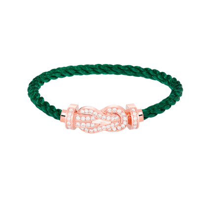 [Triumph Jewelry]CHANCE LARGE 8 FIGURE BUCKLE FULL DIAMOND BRACELET ROSE GOLD