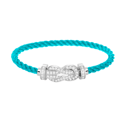 [Triumph Jewelry]CHANCE LARGE 8 FIGURE BUCKLE FULL DIAMOND BRACELET SILVER