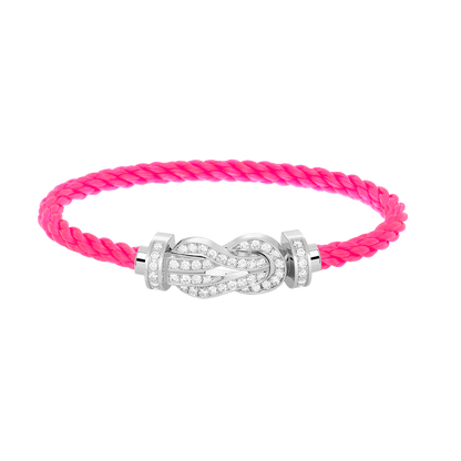 [Triumph Jewelry]CHANCE LARGE 8 FIGURE BUCKLE FULL DIAMOND BRACELET SILVER