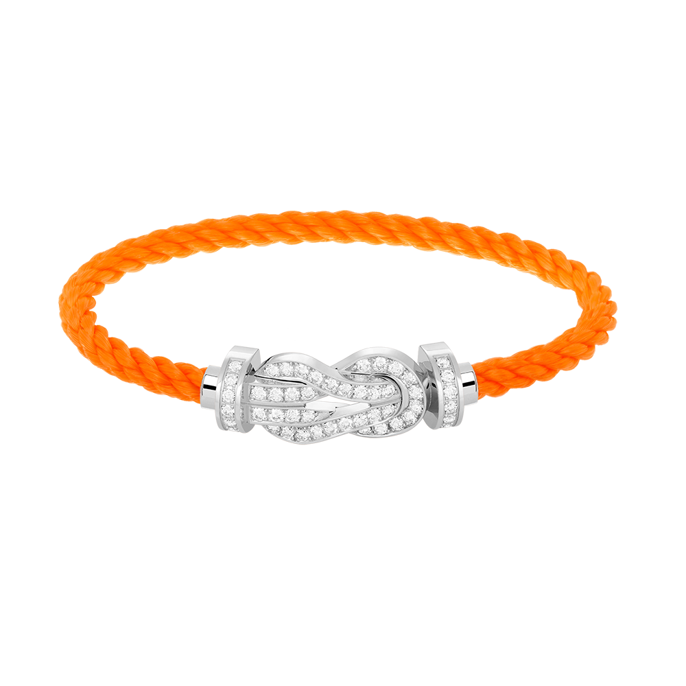[Triumph Jewelry]CHANCE LARGE 8 FIGURE BUCKLE FULL DIAMOND BRACELET SILVER