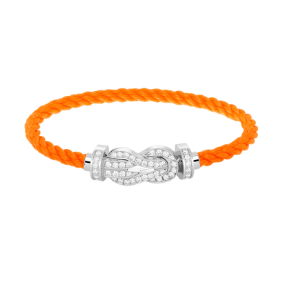 [Triumph Jewelry]CHANCE LARGE 8 FIGURE BUCKLE FULL DIAMOND BRACELET SILVER