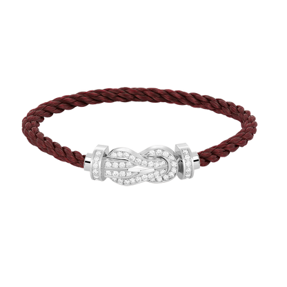 [Triumph Jewelry]CHANCE LARGE 8 FIGURE BUCKLE FULL DIAMOND BRACELET SILVER