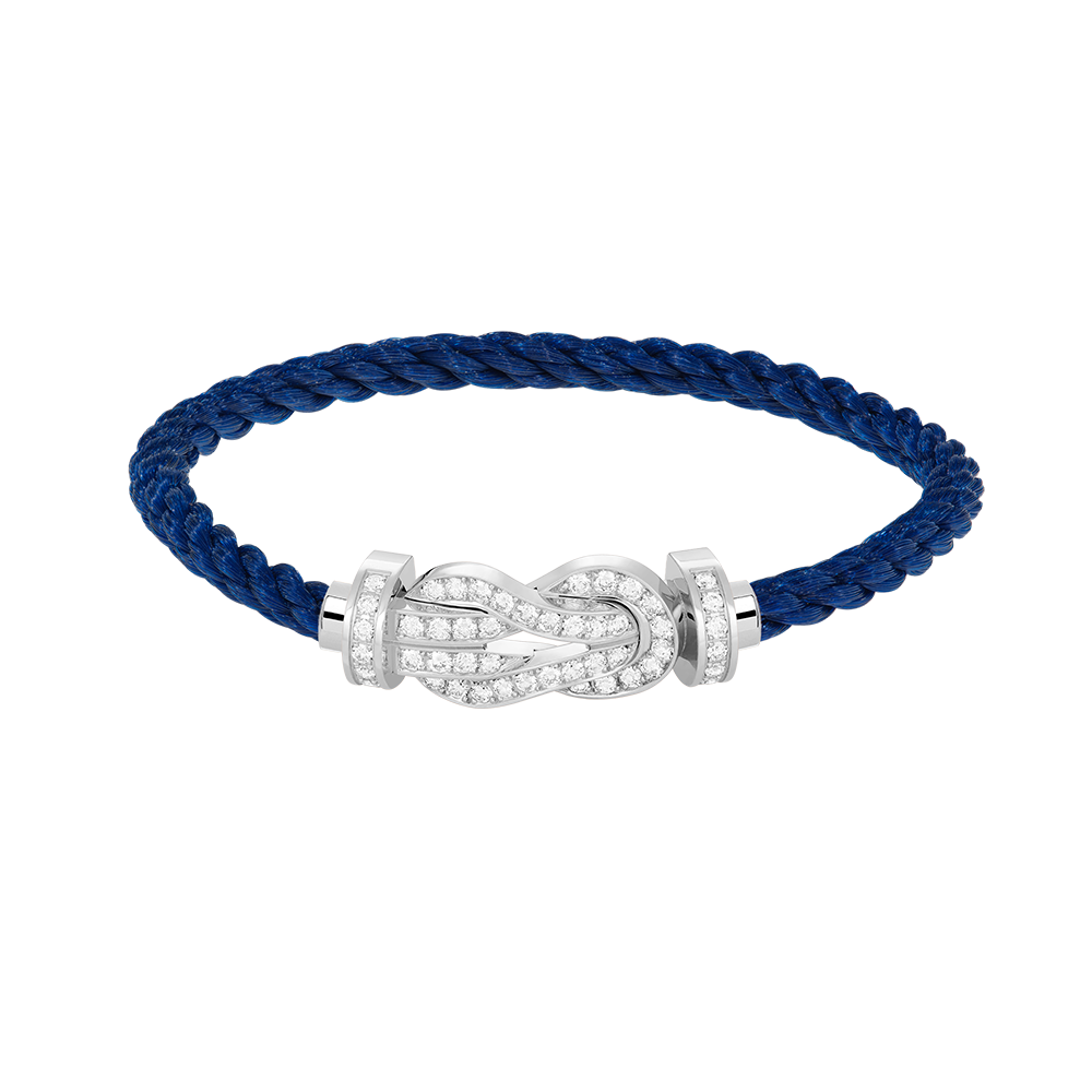 [Triumph Jewelry]CHANCE LARGE 8 FIGURE BUCKLE FULL DIAMOND BRACELET SILVER