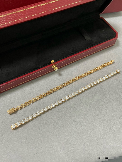 [Triumph Jewelry]TENNIS BRACELET WITH FULL DIAMOND SETTING