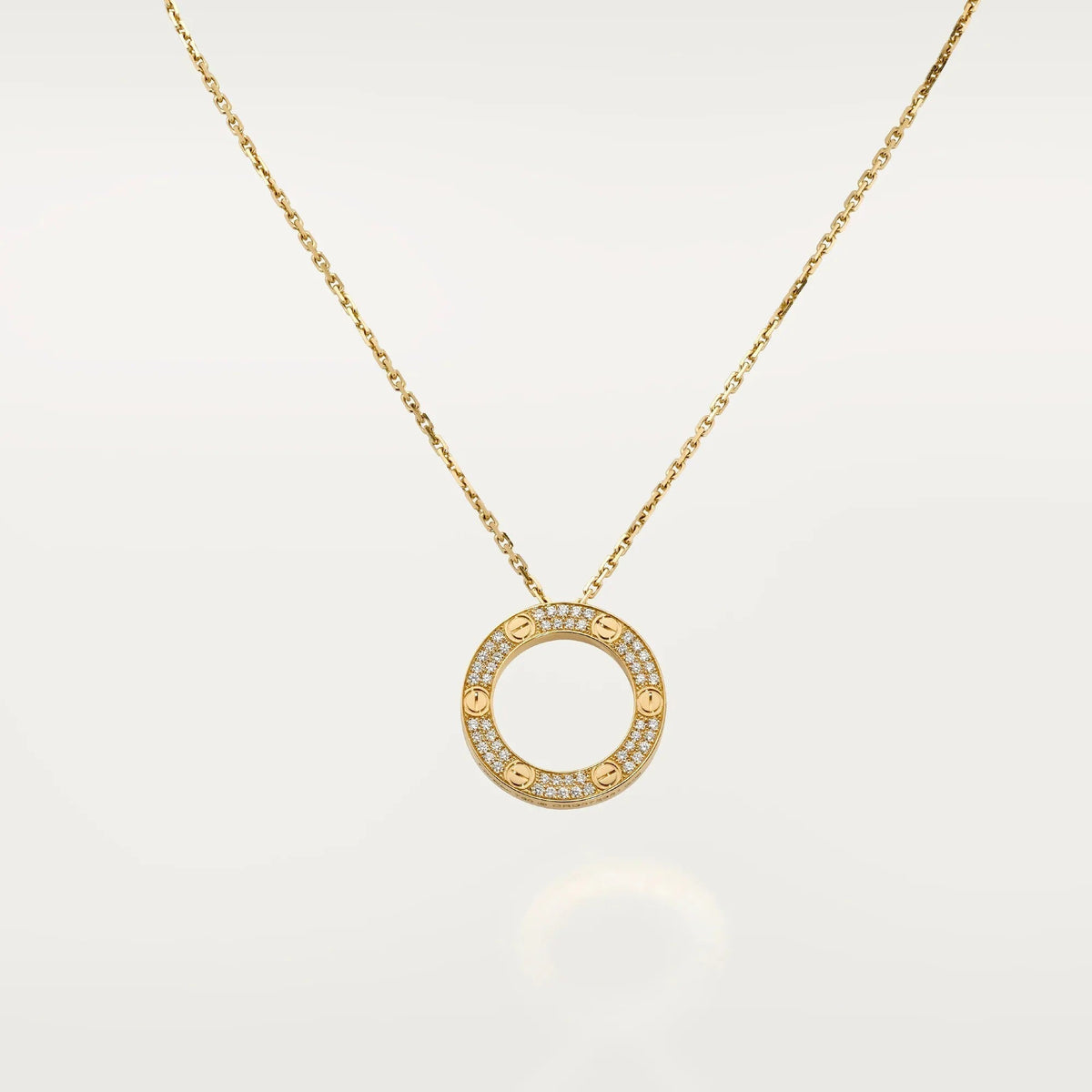 [Triumph Jewelry]LOVE NECKLACE 16MM  FULL DIAMOND