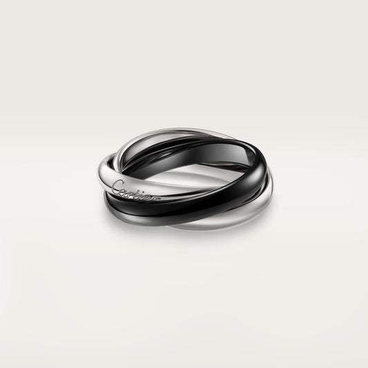 [Triumph Jewelry]TRINITY 3.2MM RING BLACK CERAMIC