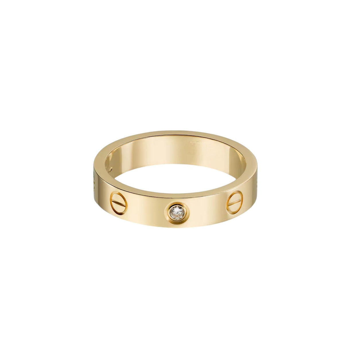 [Triumph Jewelry]LOVE 4MM 1 DIAMOND RING