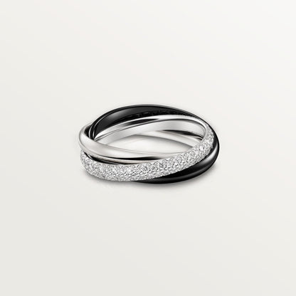 [Triumph Jewelry]TRINITY 3.2MM RING BLACK CERAMIC