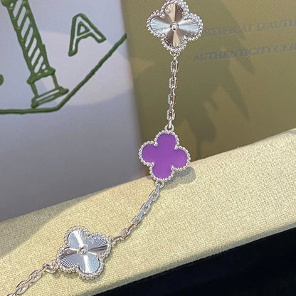 [Triumph Jewelry] CLOVER 5 MOTIF VIOLET BRACELET COLLECTION