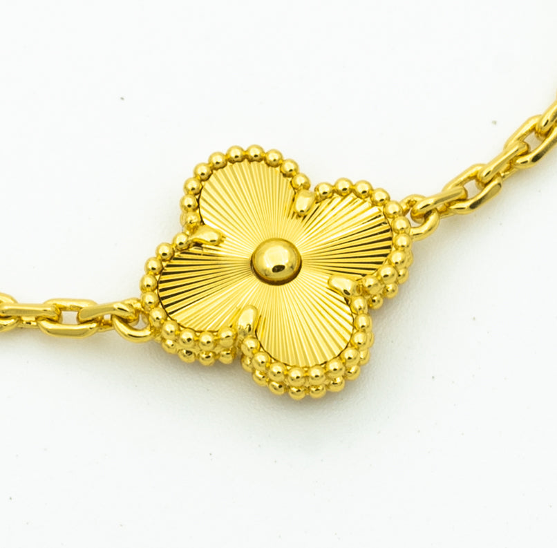 [Triumph Jewelry] CLOVER 5 MOTIF LASER BRACELET COLLECTION