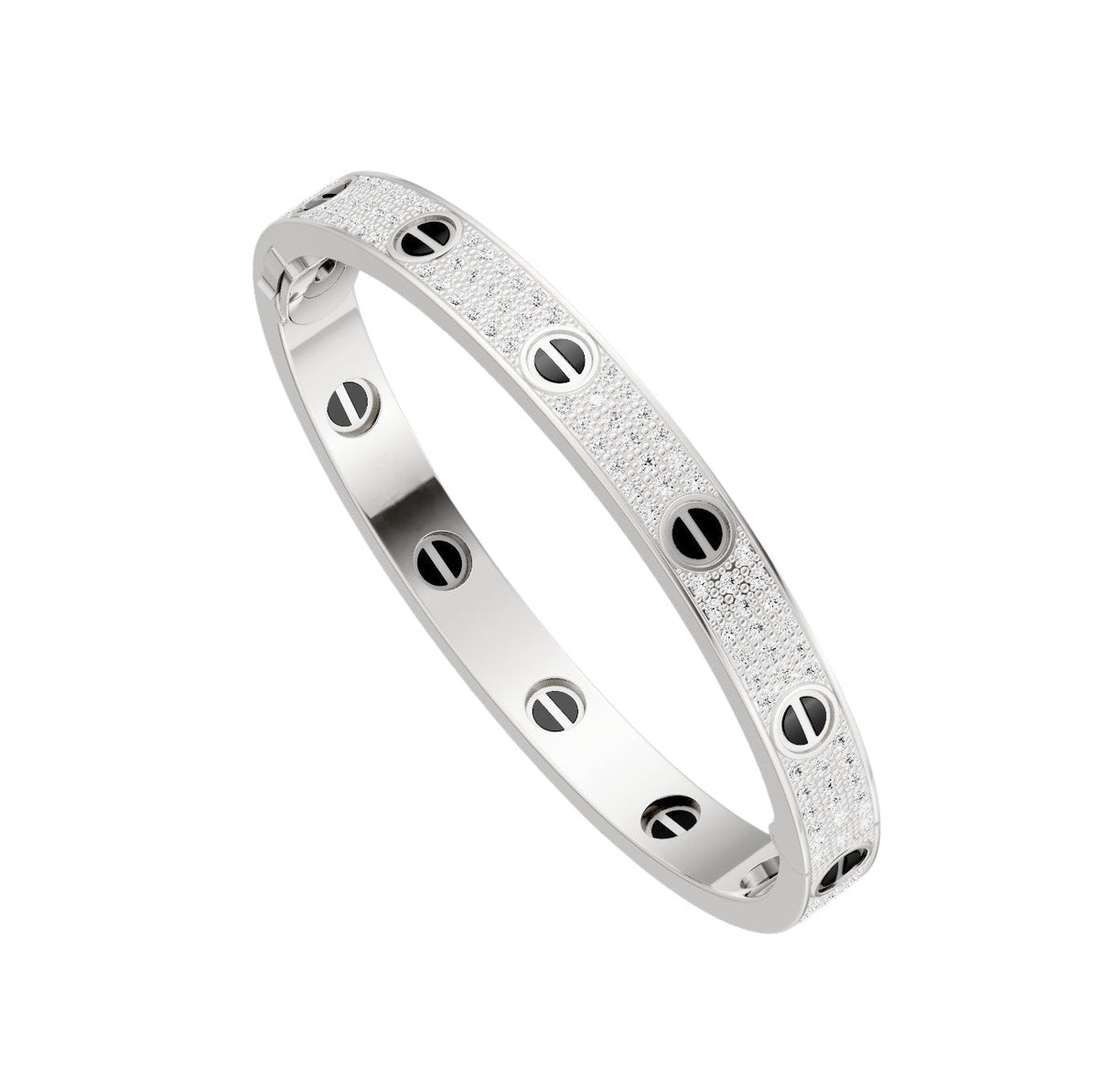 [Triumph Jewelry]LOVE BRACELET 6.1MM DIAMOND-PAVED CERAMIC