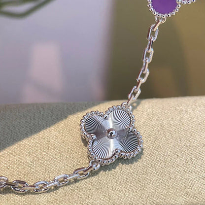 [Triumph Jewelry] CLOVER 5 MOTIF VIOLET BRACELET COLLECTION