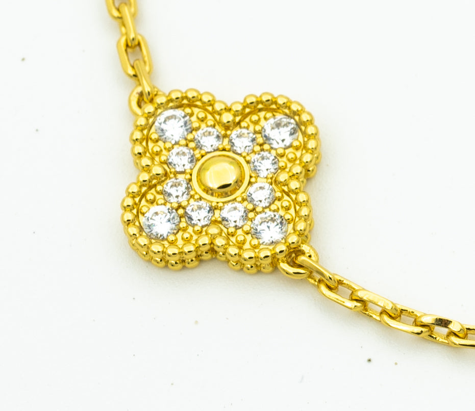 [Triumph Jewelry] CLOVER 5 MOTIF LASER BRACELET COLLECTION