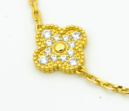 [Triumph Jewelry] CLOVER 5 MOTIF LASER BRACELET COLLECTION