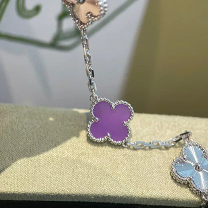[Triumph Jewelry] CLOVER 5 MOTIF VIOLET BRACELET COLLECTION