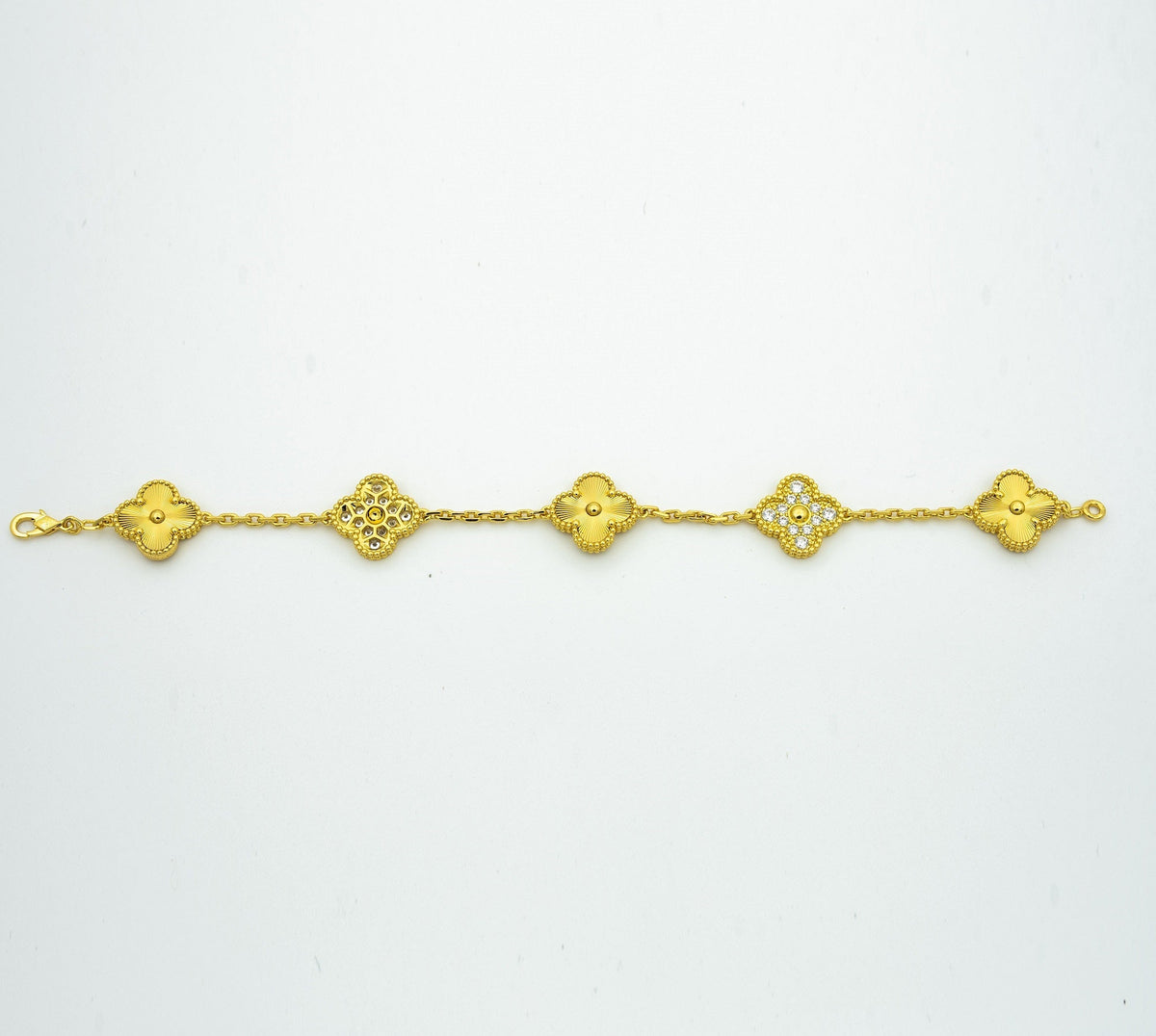 [Triumph Jewelry] CLOVER 5 MOTIF LASER BRACELET COLLECTION