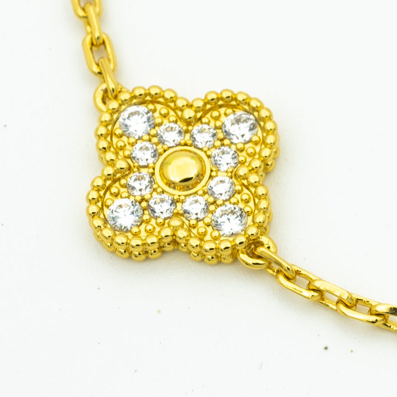 [Triumph Jewelry] CLOVER 5 MOTIF LASER BRACELET COLLECTION