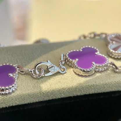 [Triumph Jewelry] CLOVER 5 MOTIF VIOLET BRACELET COLLECTION