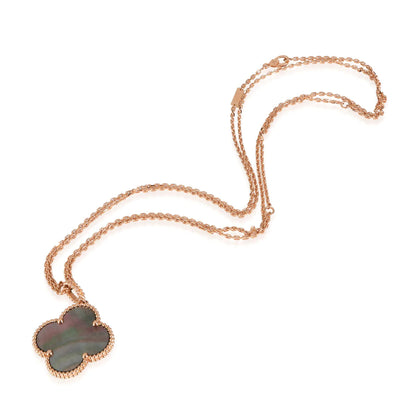 [Triumph Jewelry]CLOVER 25MM GOLD DARK MOP BIG CLOVER NECKLACE