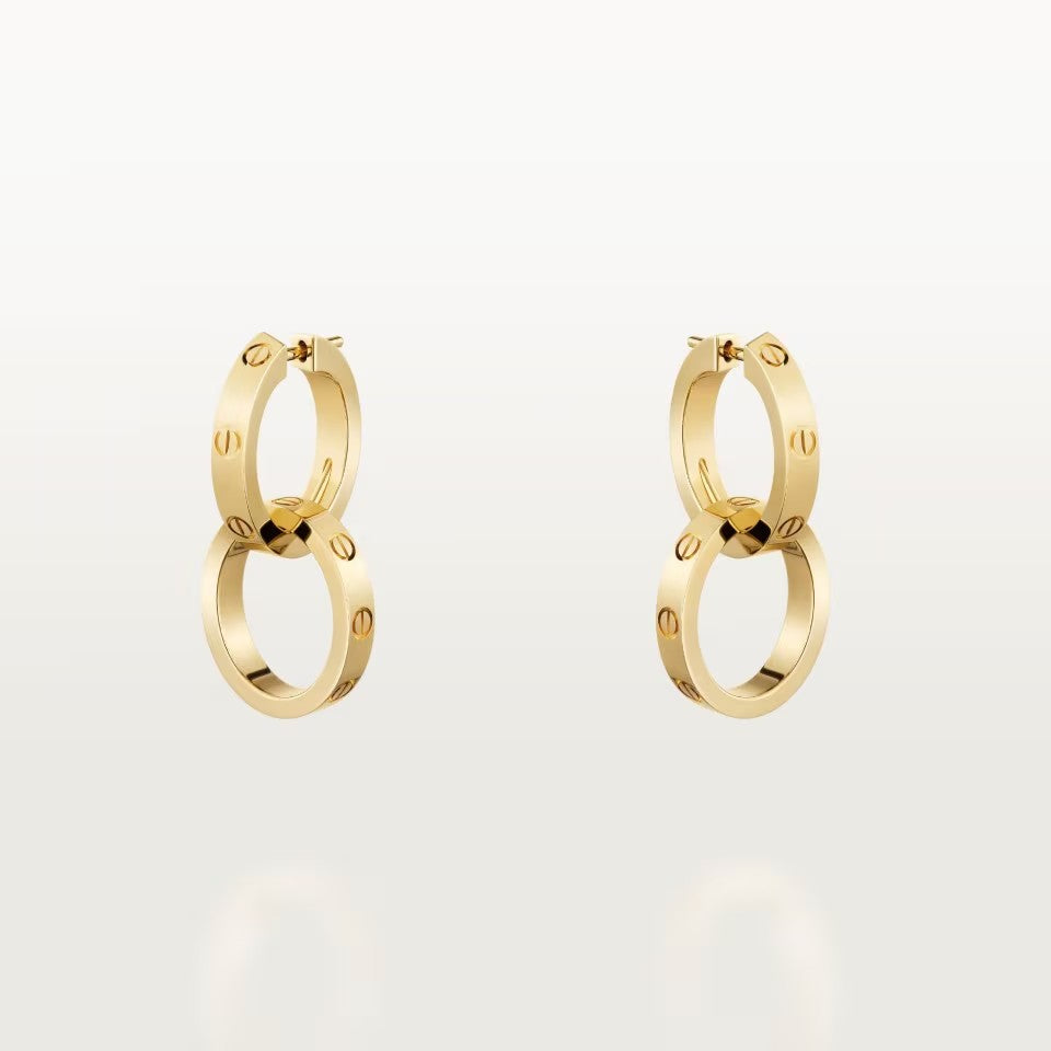 [Triumph Jewelry]LOVE 3.3MM DANGLE EARRINGS
