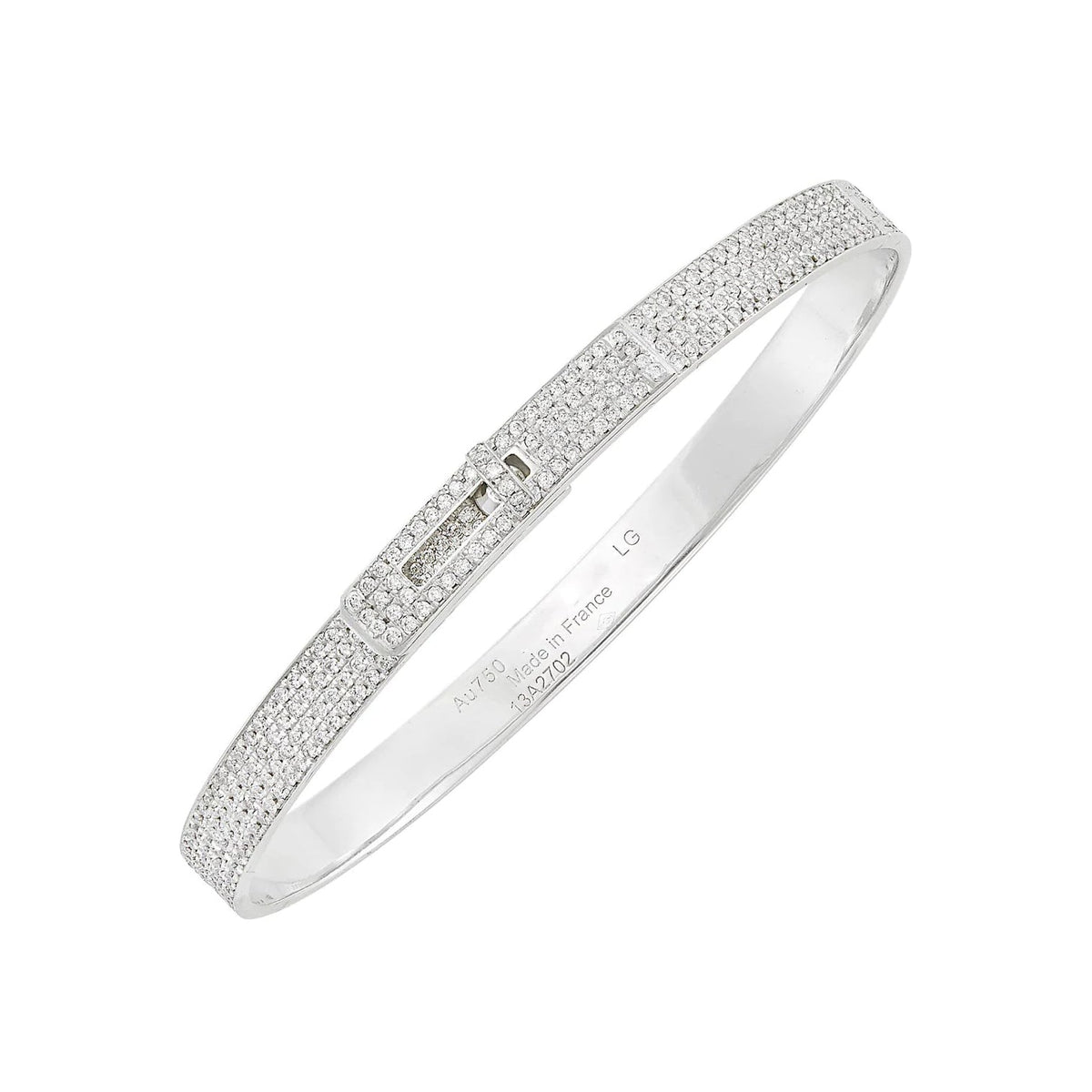 [Triumph Jewelry]HM KELLY BRACELET IN SILVER AND FULL PAVE DIAMOND