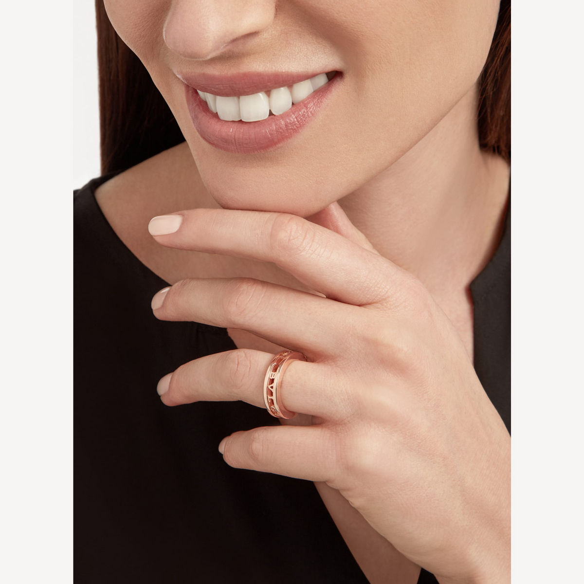 [Triumph Jewelry]ZERO 1 ONE-BAND WITH OPENWORK LOGO SPIRAL RING