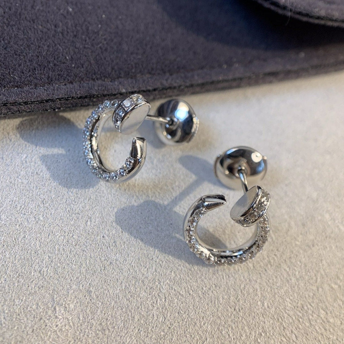 [Triumph Jewelry]JUSTE EARRINGS SILVER DIAMONDS