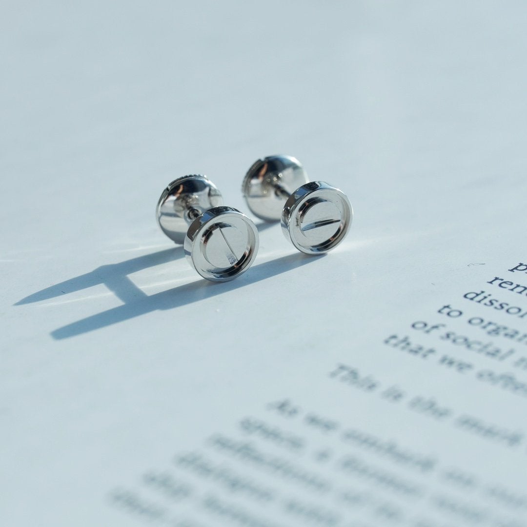 [Triumph Jewelry]LOVE EARRINGS SILVER 10MM