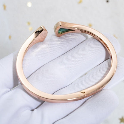 [Triumph Jewelry]DREAM BRACELET OPEN MALACHITE PINK GOLD