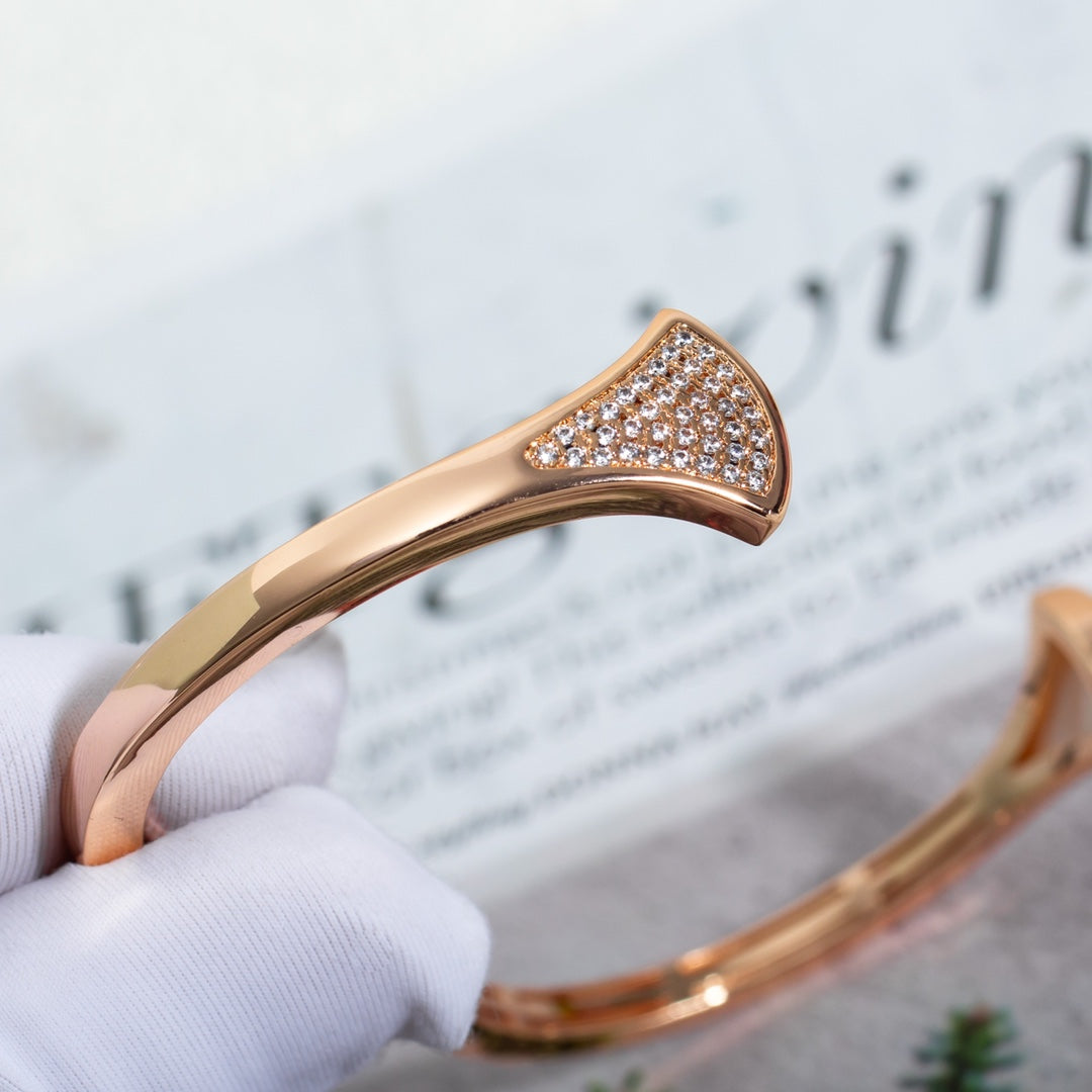 [Triumph Jewelry]DREAM BRACELET OPEN PINK GOLD MOP DIAMOND