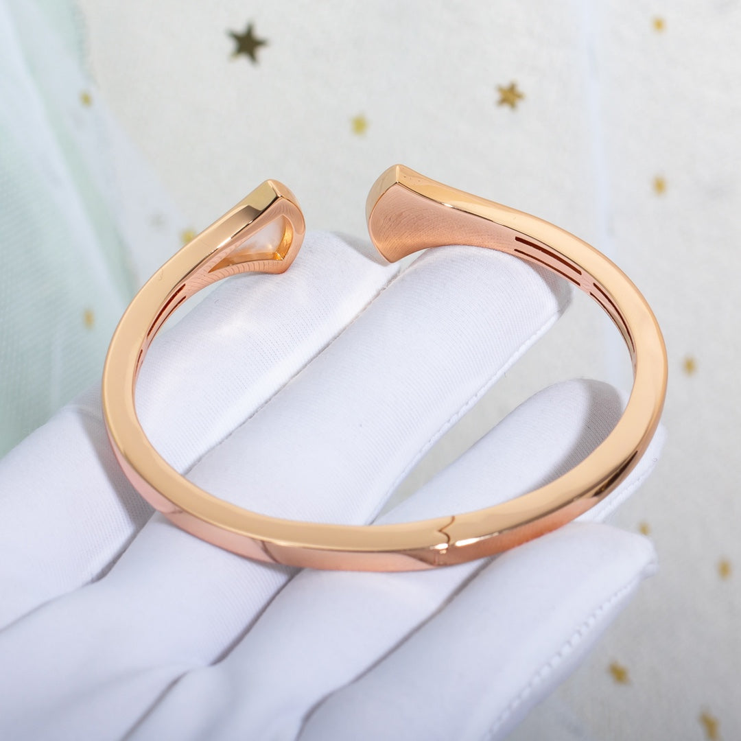 [Triumph Jewelry]DREAM BRACELET OPEN PINK GOLD MOP DIAMOND